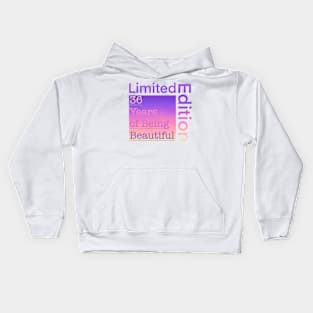 36 Year Old Gift Gradient Limited Edition 36th Retro Birthday Kids Hoodie